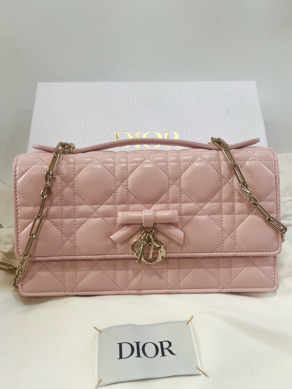 New🔥 My Dior Mini Bag
Soupir Pink Cannage Lambskin GHW